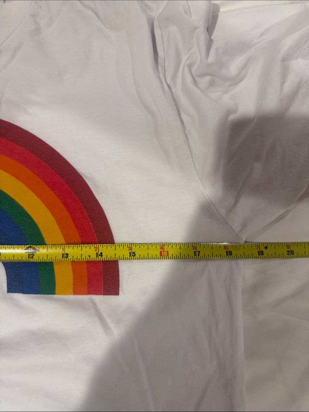 Aviator Nation whiteTee with Rainbow Graphic - Picture 5 of 6